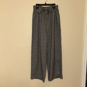 art class Girls Paperbag Waist Wide Leg Pants Black/White, Size Xl 14/16 - Picture 1 of 6