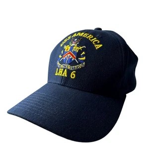The Corps USS America LHA 6 Logo Blue Baseball Cap Mütze One Size - Bild 1 von 6