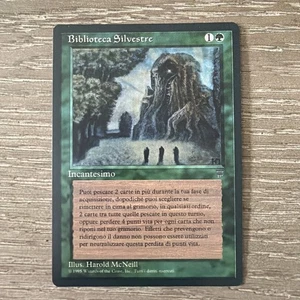 Sylvan Library ITALIAN Legends FBB 1995 (LP Spots) MTG Magic: The Gathering - Picture 1 of 3