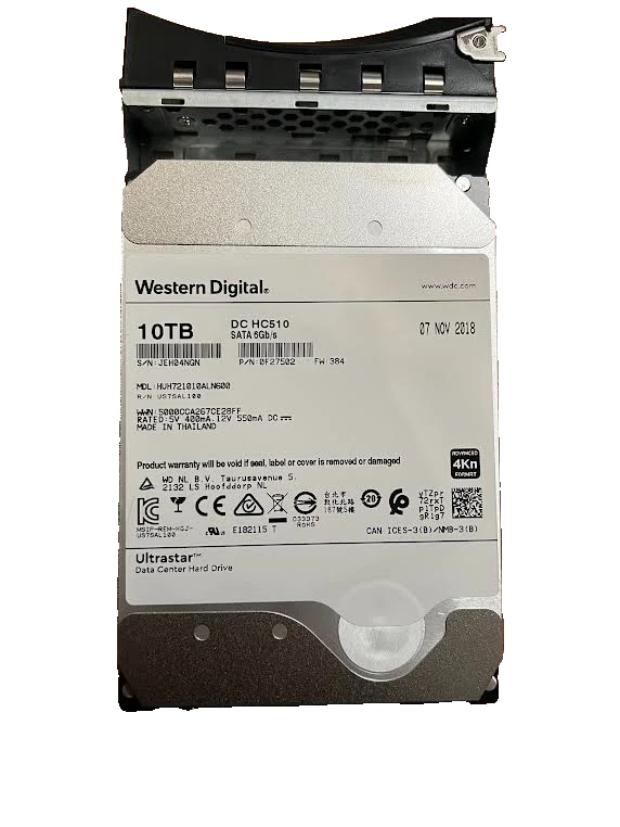 Western Digital DC HC510 HUH721010ALN600 0F27502 10TB 7.2K RPM SATA 3.5" HDD - Image 1 of 1