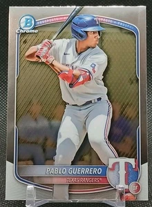 Pablo Guerrero 2025 Bowman Chrome Prospects #BCP-144 Texas Rangers  - Picture 1 of 5