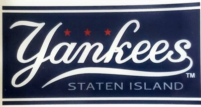 Staten Island Yankees 3 Inch Flat Static Cling Decal Minor Leage Baseball - Image 1 of 2