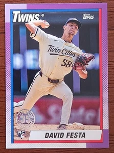 2025 Topps Series 1 - 1990 Topps Baseball David Festa #T90-67 (RC) - Picture 1 of 2