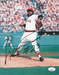 Deceased 1975 Boston Red Sox Ace Luis Tiant Autographed 8x10 W/JSA COA - Picture 1 of 2