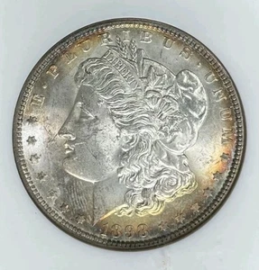 Dólar de plata Morgan 1898 ~ NGC MS 64 ~HERMOSA MONEDA ~ REF#16-049 - Imagen 1 de 4