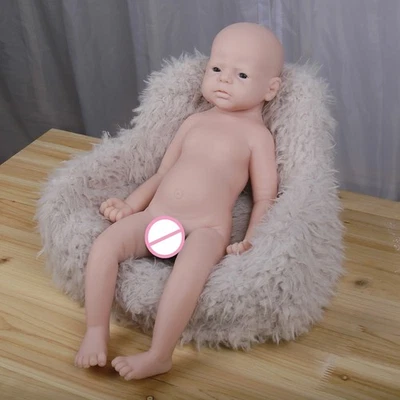 22'' Waterproof Reborn Newborn Dolls Realistic Baby Boy Doll Full Body Silicone - Image 1 of 4