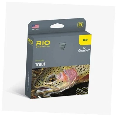 Avid Series Trout Fly Line, Slickcast Freshwater Fly Fishing WF5F Avid Gold - Image 1 of 4