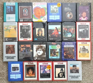 70's Singer-Songwriter Vocals Soft Rock EZ Listening 8-Track Tape Lot of 23 NEW! - Picture 1 of 6