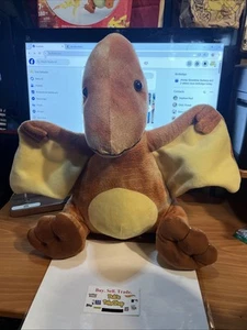 Hug Fun Pterodactyl Dinosaur Flying Bird Plush Stuffed Animal Sitting Toy 15" - Picture 1 of 4