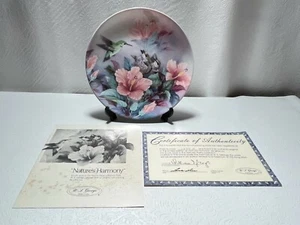 Plato de coleccionista W. L. George NATURES HARMONY #A344A Nature's Poetry Series 1990 - Imagen 1 de 3