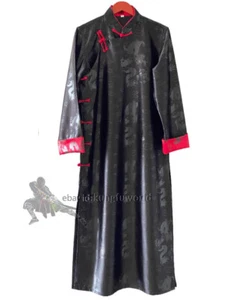 Bata de satén Wing Chun Uniforme de tai chi Wushu Kung fu Traje Shaolin Wudang Batas - Imagen 1 de 6