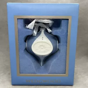 Wedgwood Weihnachtsschmuck Jaspis blau glänzend Träne OVP - Bild 1 von 9