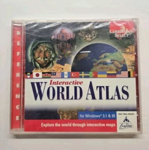 The Learning Company Compton's Interactive World Atlas (PC CD-ROM, 1996) - Picture 1 of 2