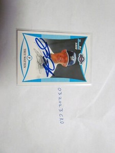 2008 Bowman Trey Watten signed Baseball Card 2