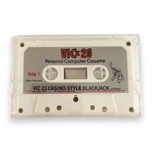VIC-20 Casino-Style Blackjack (1981) Personal Computer Cassette Game - Picture 1 of 7