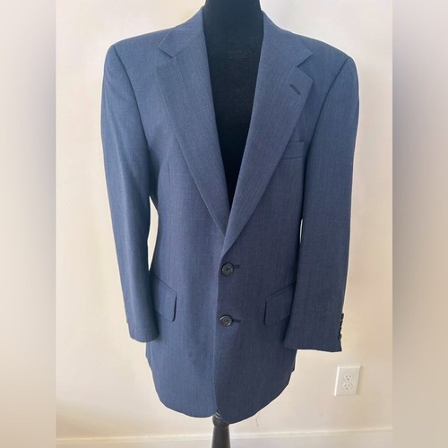 Blazer uomo vintage Burberrys blu 100% lana 40 corto