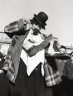 Clown at the Fair of Senigallia in Porta Genova Milan 1953 Old Photo
