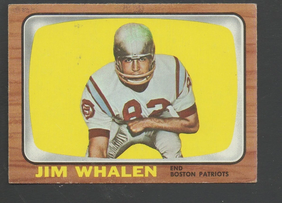1966 Topps Football Card #14 Jim Whalen-Boston Patriots Ex Card - Image 1 of 1