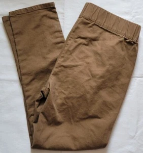 Womens Soft Surroundings Pants SMALL Brown Pull-On Stretch Snap Ankles Jegging - Picture 1 of 6