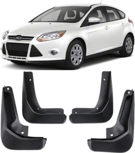 Genuine Front & Rear Splash Guards Mud Flaps For 2012-2018 Ford Focus Hatchback - Picture 1 of 9