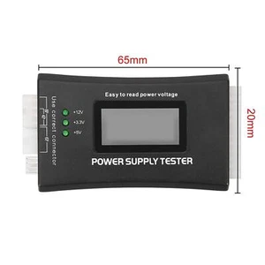 PC 20/24 Pin 4 PSU ATX BTX ITX SATA HDD Power Supply LCD Digital Tester Meter E - Picture 1 of 12
