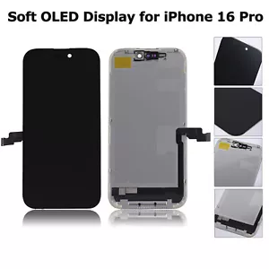 Pantalla LCD con pantalla OLED suave para iPhone 16 Pro | Conjunto de marco digitalizador táctil - Imagen 1 de 7
