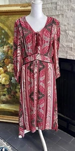Reba Red South Western Yellowstone Dress Size Small Beth Dutton - Picture 1 of 13