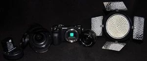 Sony Alpha 6600 w/ Sony 3.5-5.6/16-50 lens, Tamron 28-75mm F/2.8 lens, & accs. - Picture 1 of 5
