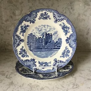 Johnson Bros. Old Britain Castles blau 10"" Essteller England ZWEIERSET - Bild 1 von 9