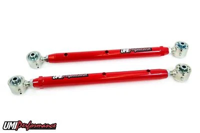 UMI 64-72 GM A-Body Double Adjustable Lower Control Arms- w/ Roto Joints - Red Foto 1 de 2