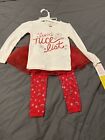 Just One You Carter's I'm on Santa's Nice List Girls 3 Piece Outfit Size 2T NWT