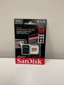 SanDisk Extreme PLUS 128GB microSDXC Card with Adapter T35-30 - Picture 1 of 3