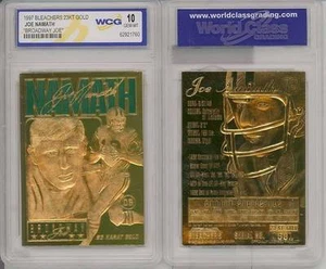 Tarjeta de oro de 23 quilates de Joe Namath 1997 * Broadway Joe * NFL New York Jets - gema como nueva 10 - Imagen 1 de 1