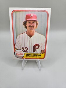 1981 Fleer Baseball Steve Carlton #6 HOF
