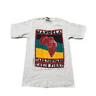 Vintage 80s 90s Nelson Mandela T Shirt Mens S Single Stitch Rare