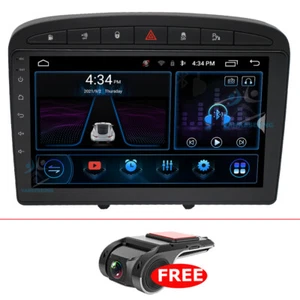 Android 10 GPS Head Unit Fits Peugeot 2010-2013 Stereo Radio 9" Sat Nav CarPlay - Picture 1 of 12