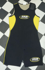 JAG TITANIUM SHORTIE WETSUIT SIZE XS BLACK AND YELLOW NEVER WORN