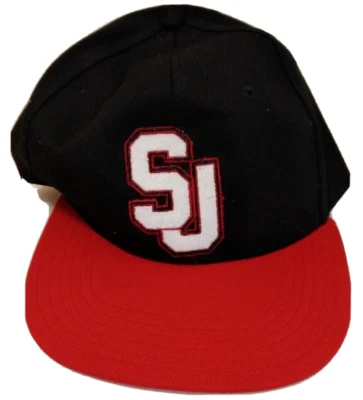 Gorra de béisbol Sean John para hombre, logotipo bordado, negro rojo, talla única Foto 1 de 2