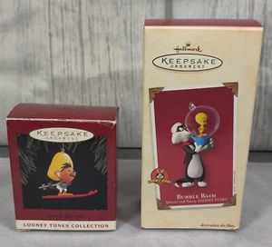 Hallmark Keepsake Ornaments Looney Tunes Bubble Bath and Alpine Speedy Gonzales. - Picture 1 of 10