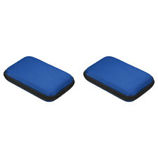 Portable Storage Carrying Bag Shockproof Blue 5.63 x 3.66 x 0.91 Inch Pack of 2
