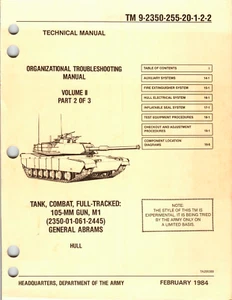 926 Page 1984 TM 9-2350-255-20-1-2-2 M1 ABRAMS TANK Troubleshooting on Data DVD - Picture 1 of 12