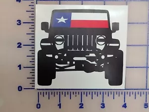 Texas Flag Lonestar offroad buggy 4x4 decal Military Jet Plane Sticker USA 4" - Picture 1 of 2