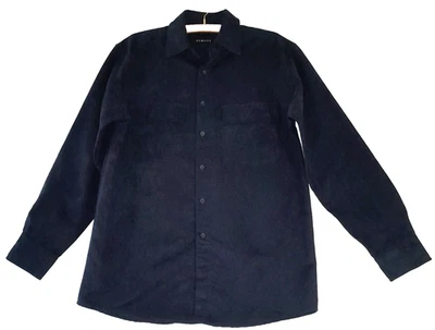 Camisa GEORGE Jóvenes Niños CH 34/36 Abotonada Gamuza Azul Oscuro Suave Manga Larga Foto 1 de 4