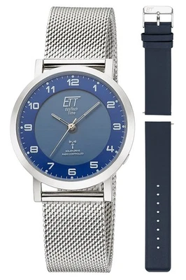 ETT ECO TECH TIME Funk-Solar Damenuhr Atacama Edelstahl mit 2 Bändern ELS-11617- - Bild 1 von 4