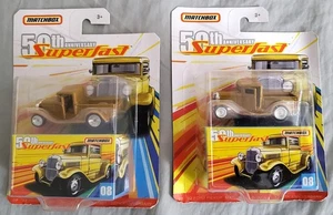 MATCHBOX ~ 50th ANNIVERSARY * SUPERFAST * FORD PICKUP DIECAST CARS - LOT OF 2 - Picture 1 of 2
