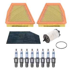 FOR AUDI RS4 RS5 AIR OIL CABIN POLLEN FILTERS DENSO SPARK PLUGS SERVICE KIT - Picture 1 of 2