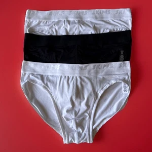 3 Skims Herren Modal Slips weiß schwarz Größe M - Bild 1 von 5