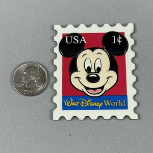 Disney Walt Disney World Mickey Mouse 1 Cent Postage Stamp Fridge Magnet #55838 - Picture 1 of 2