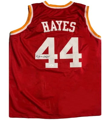 Elvin Hayes of the Rockets Autographed #44 BIG E Custom Jersey JSA Witnessed - Изображение 1 из 2