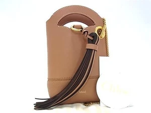 CHLOE BAG Beauty Chloe Chloe Walden Leather Chain Crossbody Shoulder Bag Dia - Picture 1 of 8